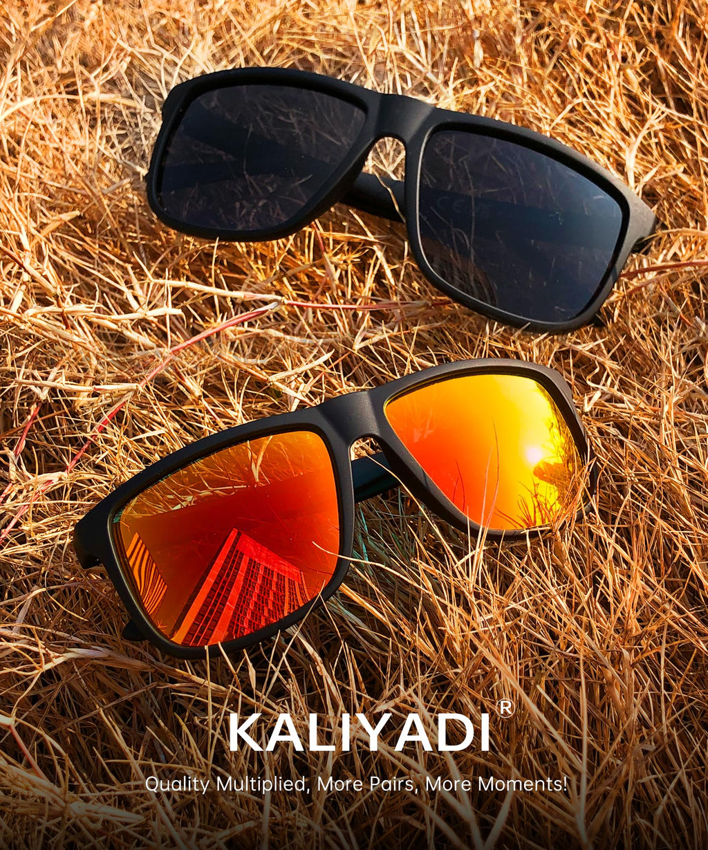 KALIYADI Polarized Sunglasses for Men, Lightweight Sun Glasses with UV Protection for Driving Fishing Golf